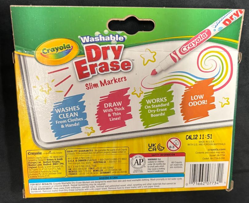 Crayola Washable Slim Dry-Erase Markers 10 pack
