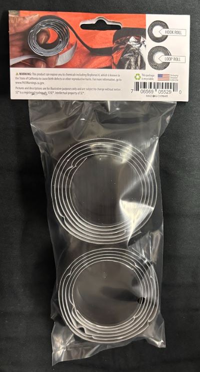 Hook & Loop 40"x3/4" Black