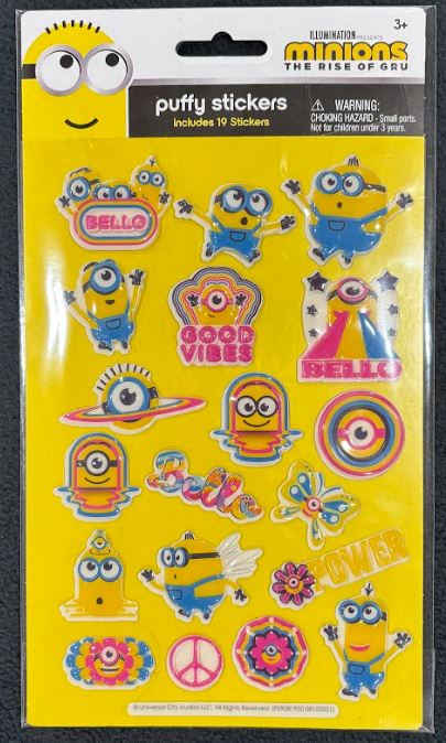 Minion Puffy Stickers Set 2