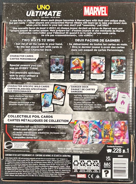 Game-Uno Ultimate Marvel Edition
