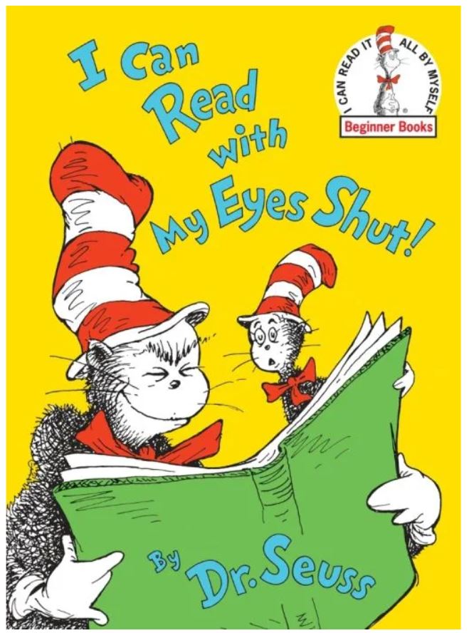 Book-I Can Read with My Eyes Shut!