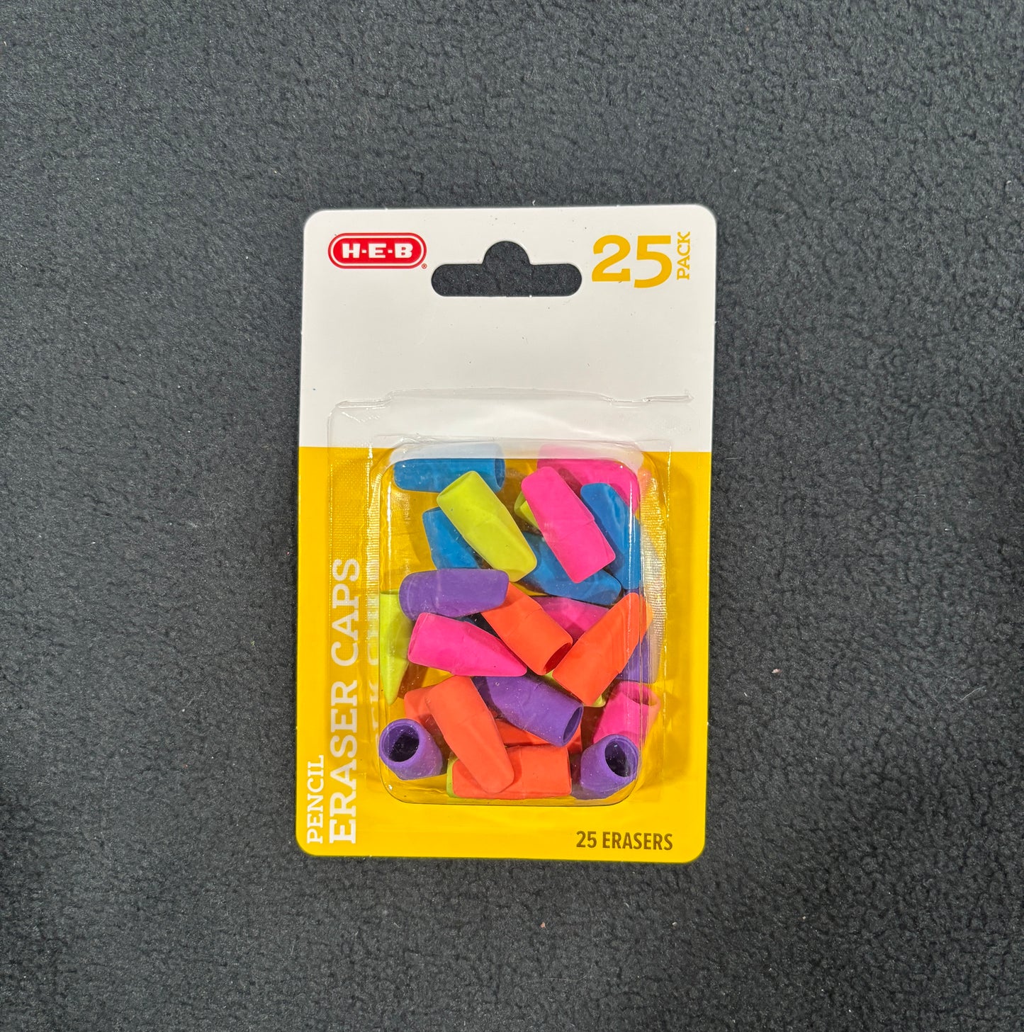 Cap Erasers 25 Count