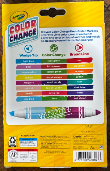 Crayola Color Change Markers 8 pack
