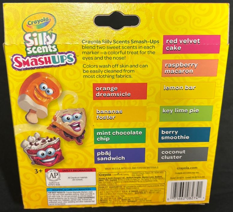 Crayola Silly Scents SmashUps Washable Markers