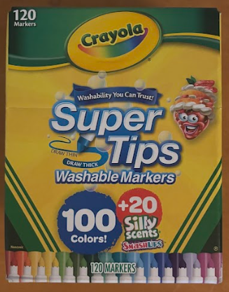 Crayola Super Tips Washable Markers 120 count