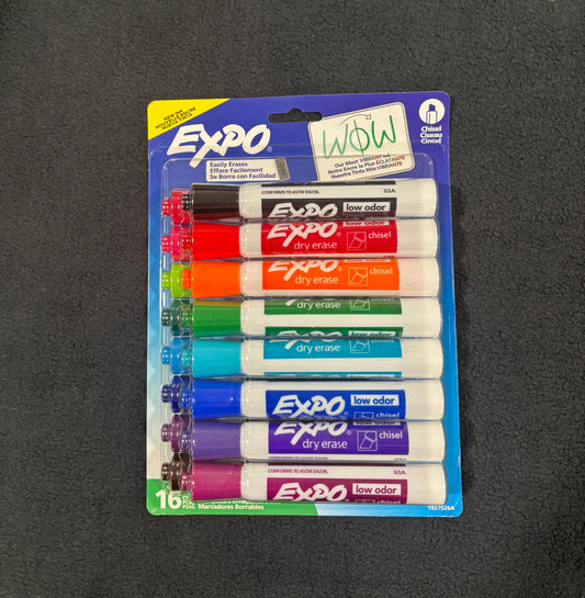 Expo Chisel Tip Dry-Erase Markers 16 pack