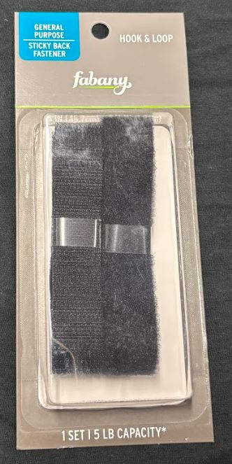 Hook & Loop 18"x3/4" Black