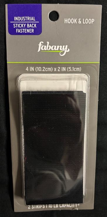 Hook & Loop 4"x2" Black
