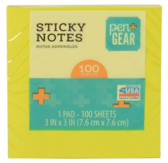 Pen & Gear Yellow Sticky Notes