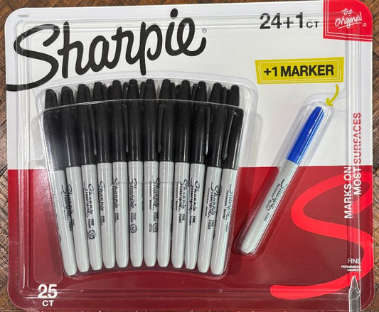 Sharpie Fine Point 24 + 1 Pack