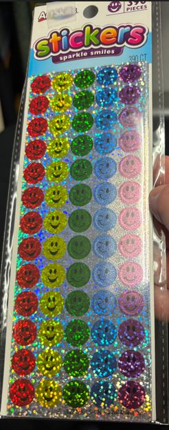 Smiley Face Foil Stickers