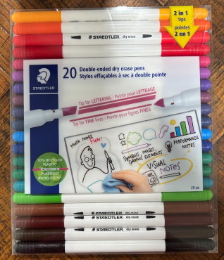 Staedtler Double-Ended Dry Eraser Pens
