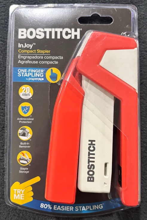Stapler-Bostich InJoy Stapler-Red